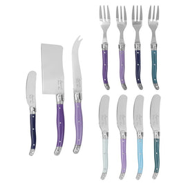 Laguiole Ultimate 11-Piece Charcuterie Set - Plum Rose