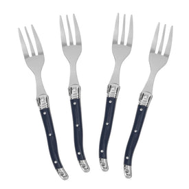 Laguiole Cake Forks, Set of 4 - Navy