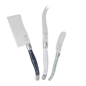 3-Piece Laguiole Cheese Knife Set - Sea Salt