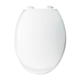 Plastic Toilet Seat with Easy Clean and Change Hinges