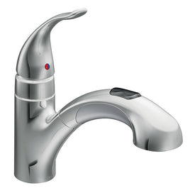 Integra Single Handle Low Arc Pull Out Kitchen Faucet