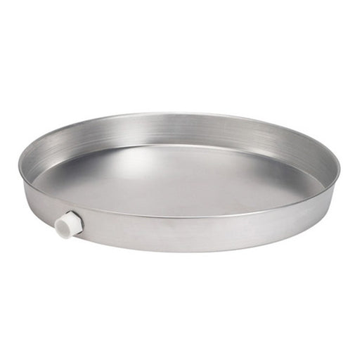 Water Heater Pan with 1 Inch PVC Fitting 18 Inch Aluminum
