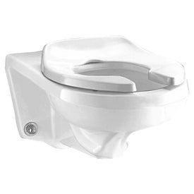 Afwall Wall-Mount Elongated Retrofit Universal ADA Flushometer Toilet Bowl