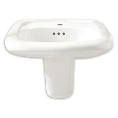 Murro Vitreous China Shroud/Knee Guard for Wall-Mount Sink