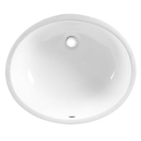 Ovalyn 21-1/2"W Oval Undermount Bathroom Sink