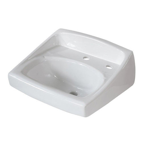 Lucerne 20-1/2"W Wall-Mount Bathroom Sink for Single Hole Faucet/Right-Side Dispenser