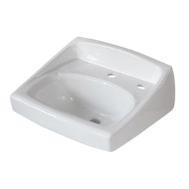 Lucerne 20-1/2"W Wall-Mount Bathroom Sink for Single Hole Faucet/Right-Side Dispenser