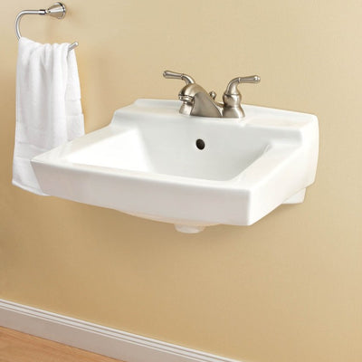 Declyn 18-1/2"W Wall-Mount Bathroom Sink for Centerset Faucet
