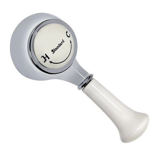 Replacement Standard Collection Chrome and Porcelain Lever Handle