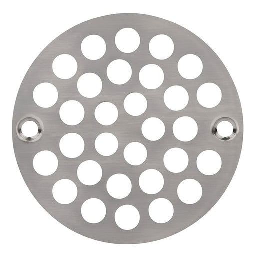 Drain Grate Screw Down (Carded) Satin Nickel/Brushed Nickel 4 Inch Round Stainless Steel