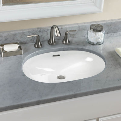 21-5/8" Oval Undermount Bathroom Sink
