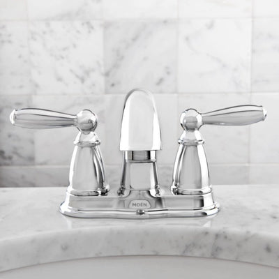 Brantford Two Handle Centerset Lavatory Faucet with Drain
