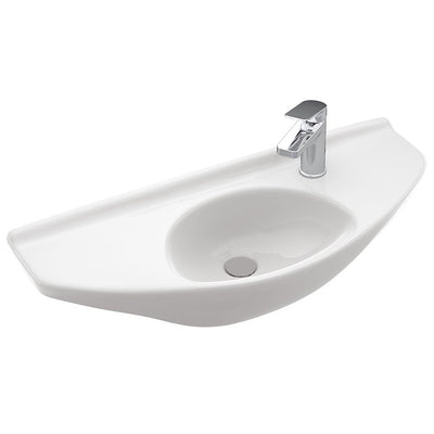 29-1/2" Wall-Mount Bathroom Sink with One Hole