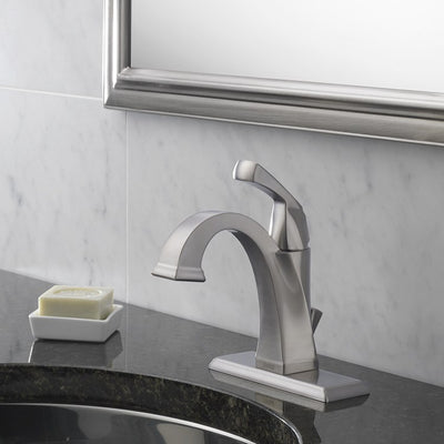 Dryden Single Handle Centerset Bathroom Faucet with Drain