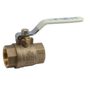 94ALF-100 Series 1-1/4" Lead Free Two-Piece Female Full Port Brass Ball Valve