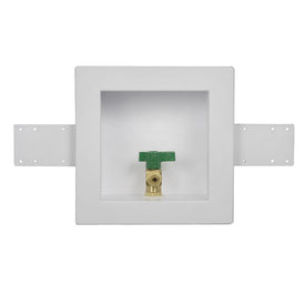 Ice Maker Outlet Box with 1/4 Turn Brass Valve/Copper Sweat