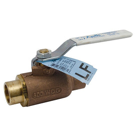 Ball Valve Lead Free Bronze 3/4 Inch Solder 2 Piece Standard Port