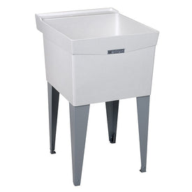 Utilatub 20"W x 24"D x 34"H Floor-Mount Laundry Sink