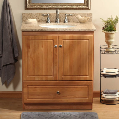 Simplicity Ultraline 30"W x 21"D x 34.5"H Single Bathroom Vanity Cabinet Only with No Side Drawers