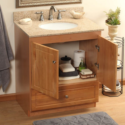 Simplicity Ultraline 30"W x 21"D x 34.5"H Single Bathroom Vanity Cabinet Only with No Side Drawers