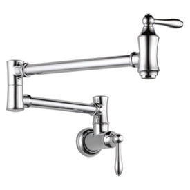Traditional Wall-Mount Pot Filler Faucet