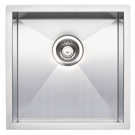 Quatrus 17" Single Bowl Stainless Steel Undermount Bar Sink