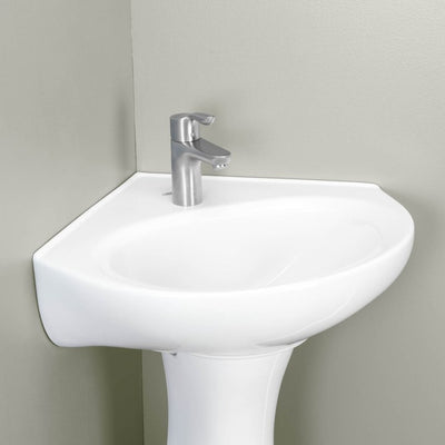 Cornice 15-1/2" Pedestal Bathroom Sink