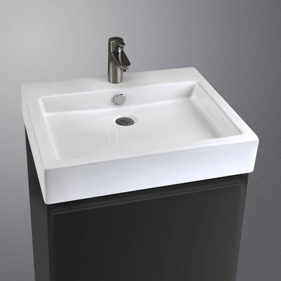 Studio 22" Above Counter Bathroom Sink with One Hole
