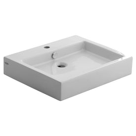 Studio 22" Above Counter Bathroom Sink with One Hole