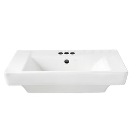 Boulevard 24" Pedestal Bathroom Sink Top for 4" Centerset Faucet