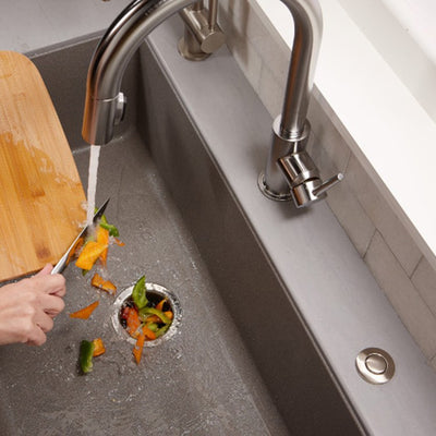 Disposal Sink Top Air Switch Button In Satin