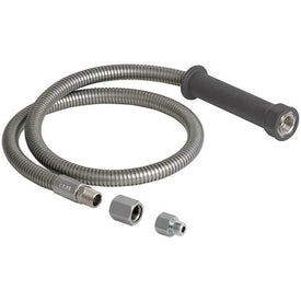Hose Pre-Rinse for Kitchen Faucet with Insulated Handle 44 Inch Stainless Steel