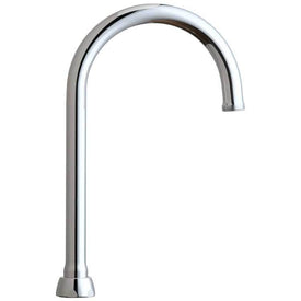Spout Ridged/Swing Gooseneck 9-3/4x5-1/4" Chrome Plated Lead Free