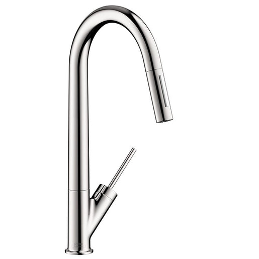 AXOR Starck Pull-Down Kitchen Faucet with Magnetic Docking and Non-Locking Spray Diverter