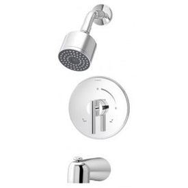 Dia Tub/Shower Lever Handle Trim with Showerhead and Tub Spout (Trim Only) - OPEN BOX