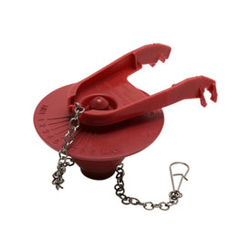 Flapper PRO Universal Adjustable Dial 2 Inch Red Microban Rubber for Flush Valve Toilets