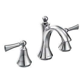 Wynford Two Handle High Arc Widespread Bathroom Faucet with Lever Handles