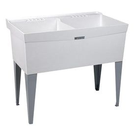 Utilatwin Premier Floor-Mount Laundry/Utility Tub 40"W x 24"D