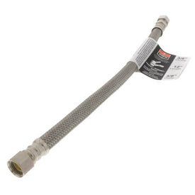Faucet Connector Braided 3/8 x 3/8 x 12 Inch Compression Male x Female 304 Stainless Steel