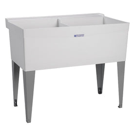 Utilatwin 40"W x 24"D Floor-Mount Laundry/Utility Tub