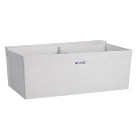 Utilatwin 40"W x 24"D Wall-Mount Laundry/Utility Tub