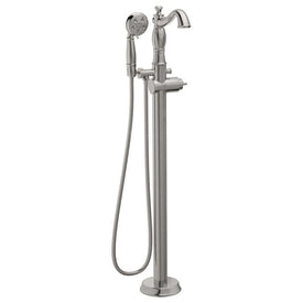 Traditional Single Handle Floor Mount Tub Filler without Handle