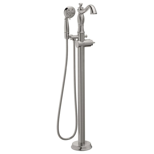 Traditional Single Handle Floor Mount Tub Filler without Handle