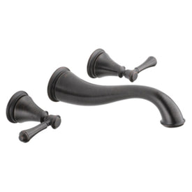 Cassidy Two Handle Wall-Mount Bathroom Faucet