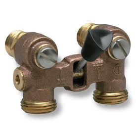 Shut-Off Valve 2 1/2 Inch Brass MNPT Lever Brass 180 Degrees Fahrenheit for Washing Machine