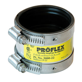 Coupling Proflex Shielded 2 Inch Cast Iron to Plastic/Steel/E x tra Heavy