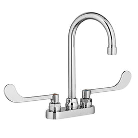 Monterrey Two Handle Centerset Gooseneck Bathroom Faucet with 6" Wrist Blade Handles 1.5 GPM