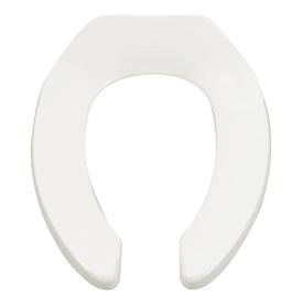 Heavy-Duty Open Front Elongated Toilet Seat with EverClean without Cover