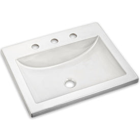 Studio 21-1/4"W Rectangular Drop-In Sink with Three Holes