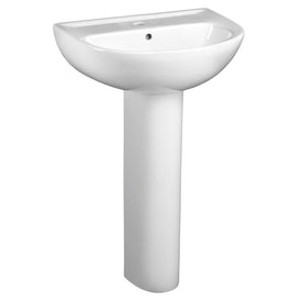 Evolution 24"W Pedestal Sink and Base for Single Hole Faucet